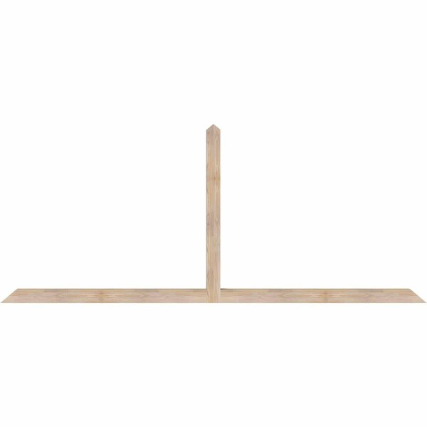 Ekena Millwork Portland Smooth Timber Gable Bracket, Douglas Fir, 108"W x 45"H x 3 1/2"D x 3 1/2"F, 10/12 Pitch GBW108X45X0404POR00SDF - main